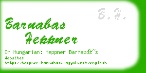 barnabas heppner business card